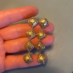 John Hardy Palu Hammered 22k Gold & 925 Silver Dangle Earrings